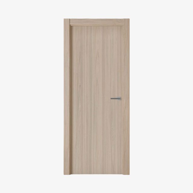Puerta Laminada Modelo G1000 Roble Estrío Perciber Sobre Fondo Blanco