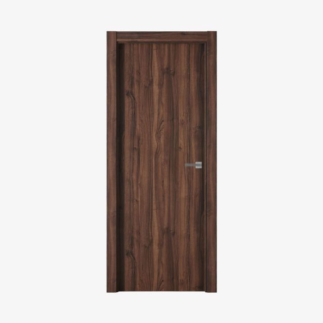 Puerta Laminada G1000 Nogal Selva Perciber En Acabado Nogal Oscuro
