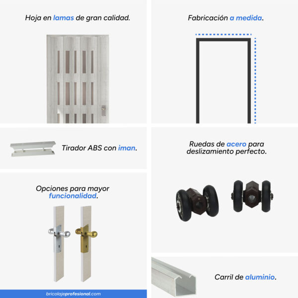 Características Principales De Una Puerta Plegable Pvc Blanco Vetas Con Cristal.jpg