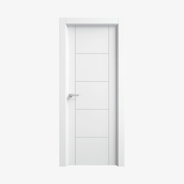 Puerta Blanca A Rayas En Block Mod. Tb825