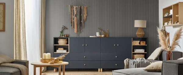 Linerio S-Line Gris Instalado En Una Habitación