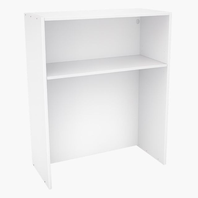 Mueble de cocina alto blanco tipo platero 90x80x33cm con estante interior, ideal para almacenaje de platos y menaje de cocina