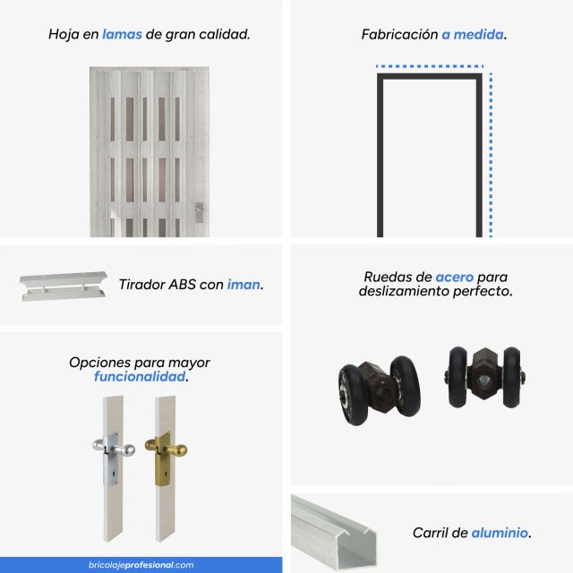 Características principales de una puerta plegable pvc blanco vetas con cristal.jpg