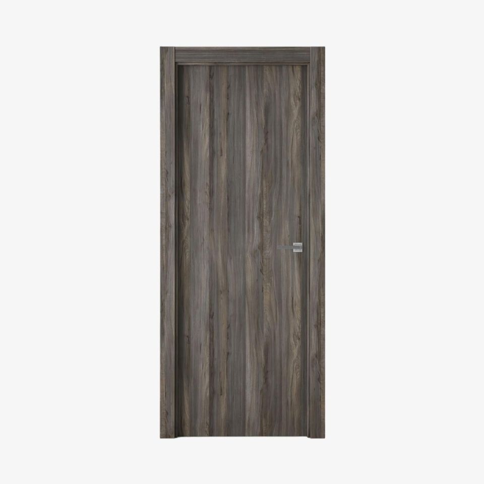 puerta laminada g1000 vulcano perciber vista frontal sobre fondo blanco