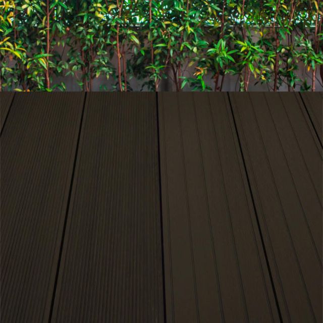 Lamas De Tarima Tecnológica Color Marrón Oscuro Con Rayas