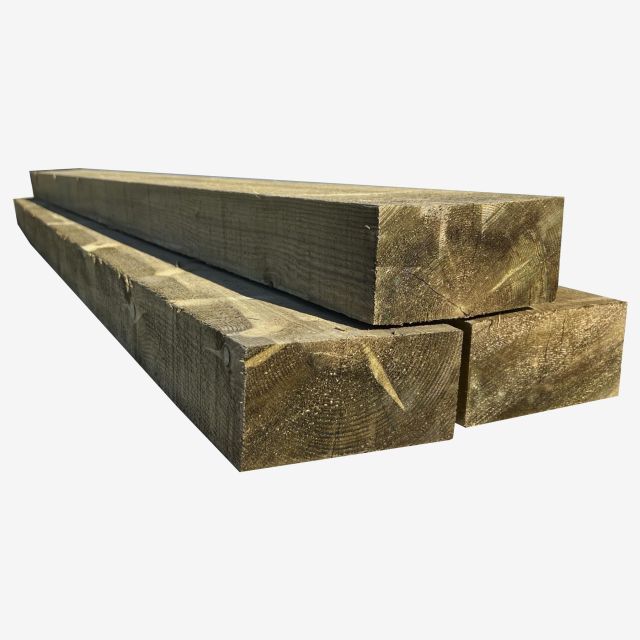 Pack 3 traviesas ecológicas de madera 250x20x10 cm
