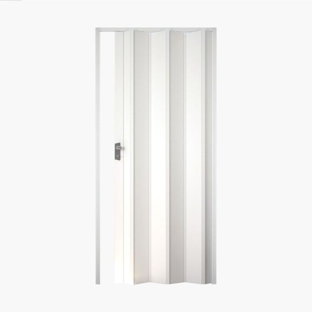 Puerta plegable pvc blanca