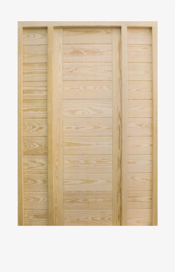 puerta exterior de madera maciza de pino