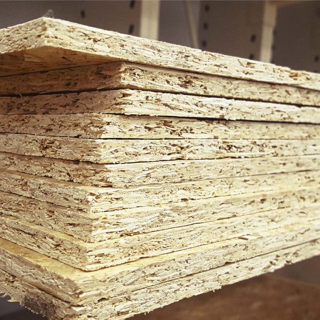 Detalles del grosor de tableros OSB