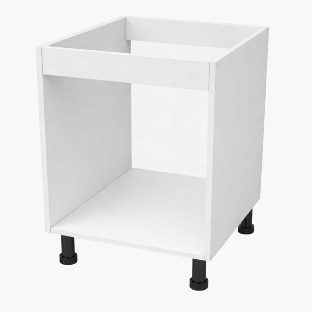 Mueble frega-horno de cocina blanco con patas regulables y estructura en kit de 70x60x58 cm