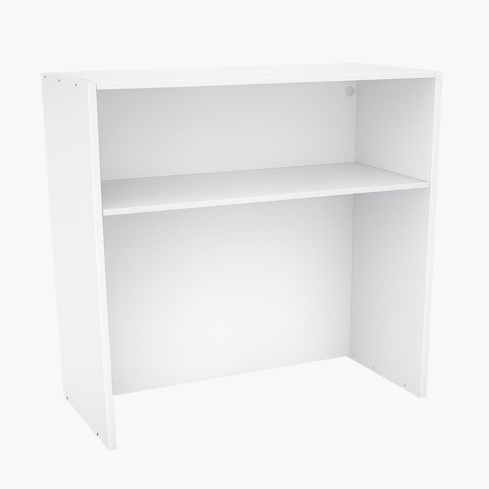 Mueble de cocina alto blanco tipo platero 70x90x33cm con estante interior y diseño para almacenaje de platos y menaje