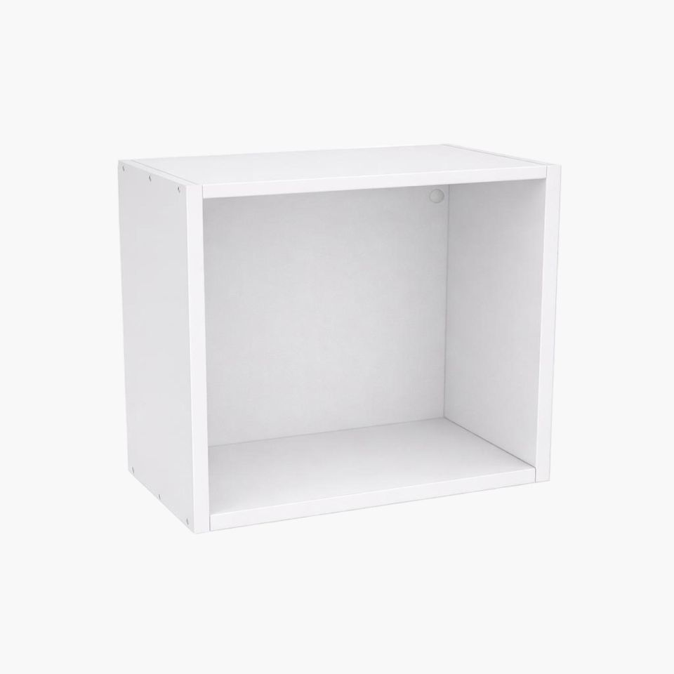 Mueble de cocina alto blanco sobre campana 45x60x33cm para instalación sobre extractor, diseño funcional y acabado blanco