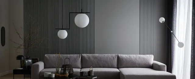 linerio s-line gris instalado en una salón