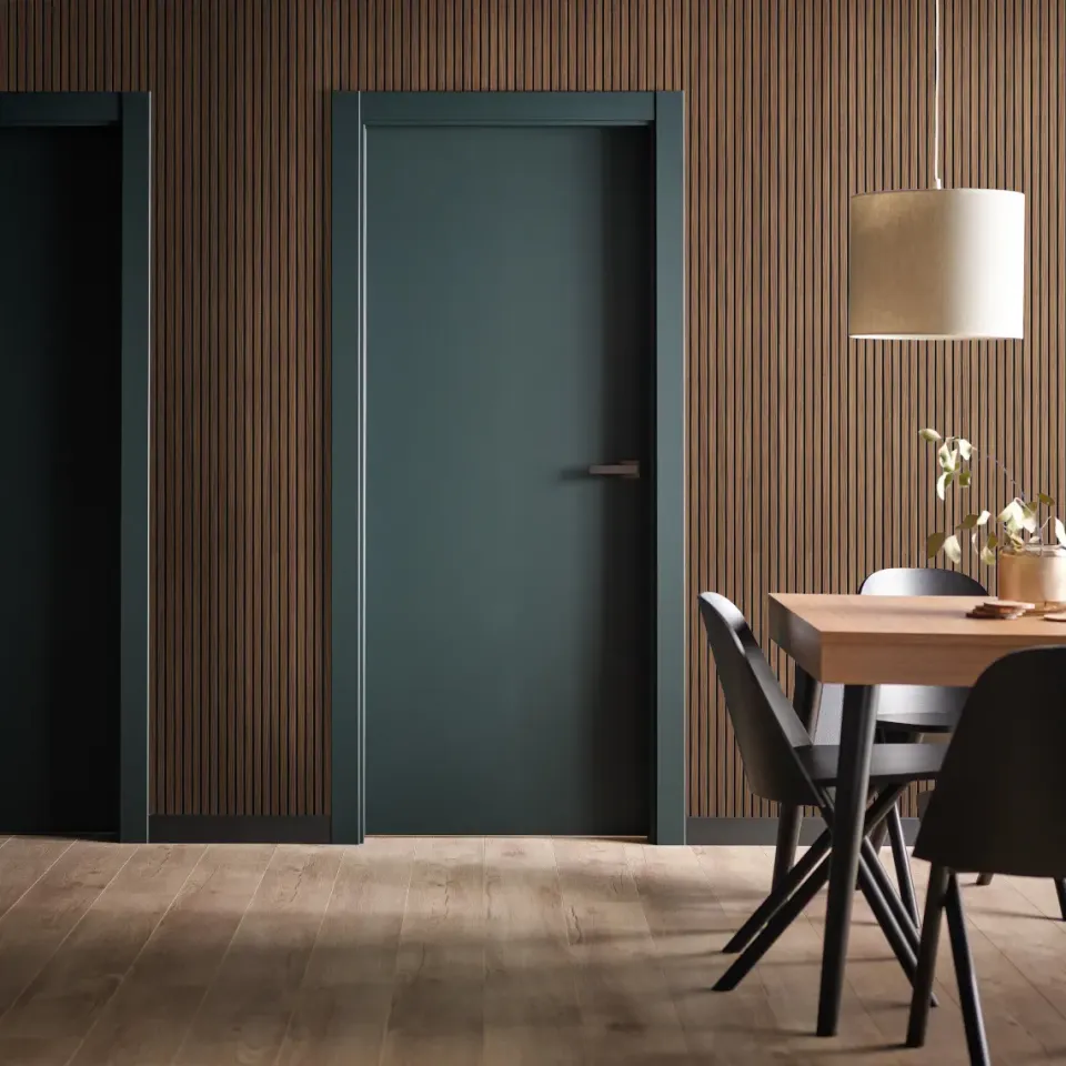 linerio xs line micro mocca instalado en un comedor