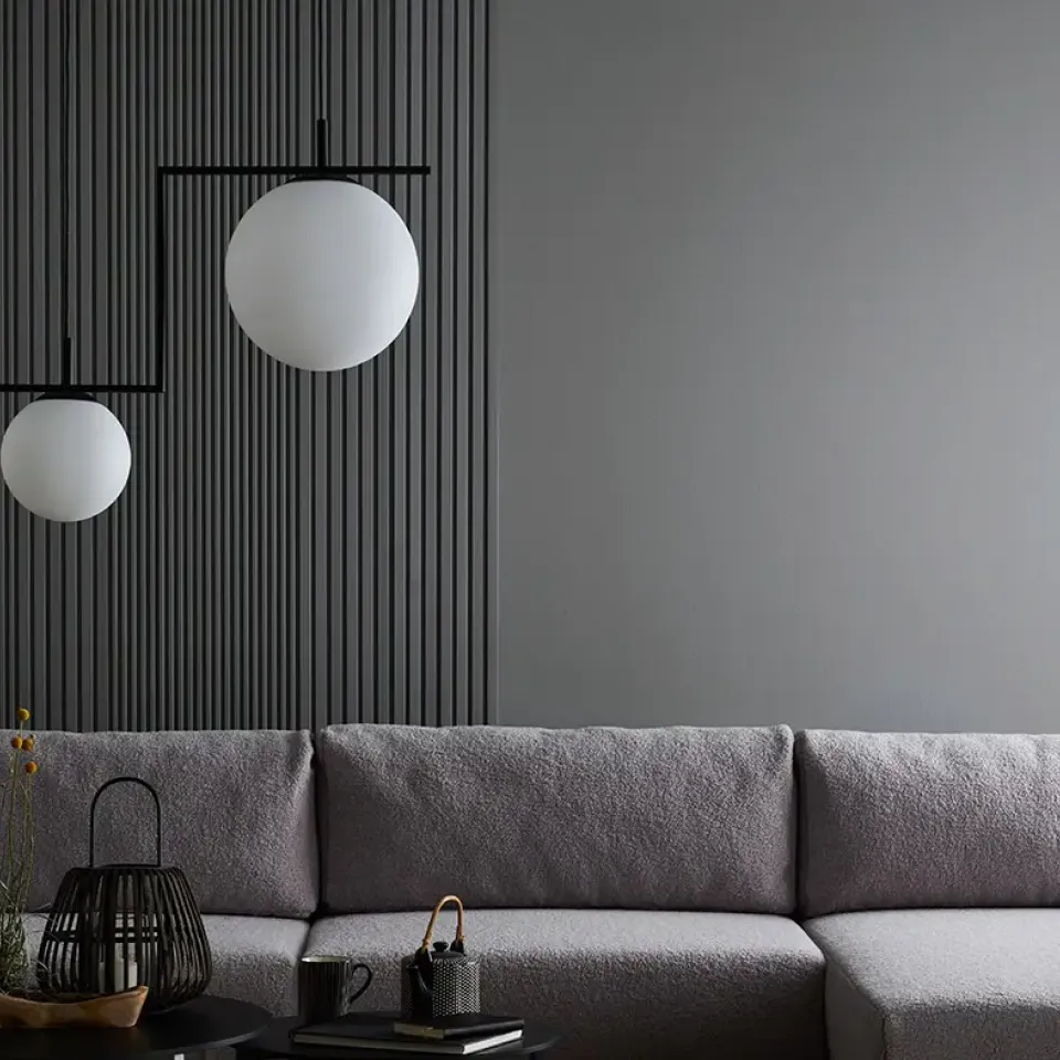 linerio s-line gris instalado en una salón