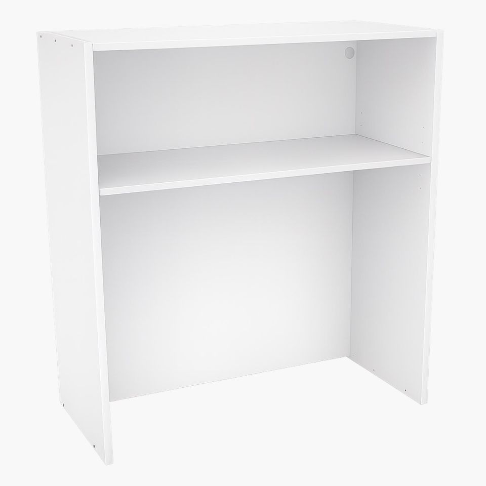 Mueble de cocina alto blanco tipo platero de 90x90x33cm con estante interior y diseño funcional para almacenamiento