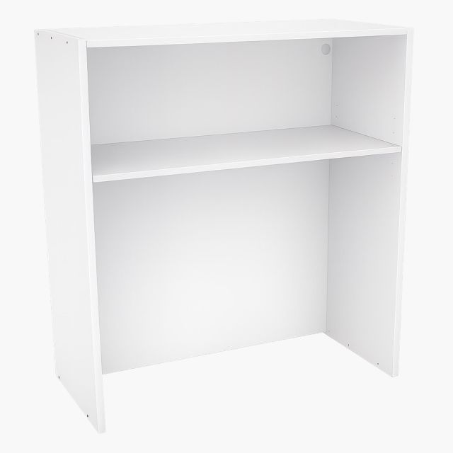 Mueble de cocina alto blanco tipo platero de 90x90x33cm con estante interior y diseño funcional para almacenamiento